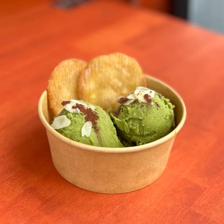 ビーガンアイスクリーム (抹茶)｜浅草のヴィーガンチュロス専門店 Vegan Churros ~G'DAY~