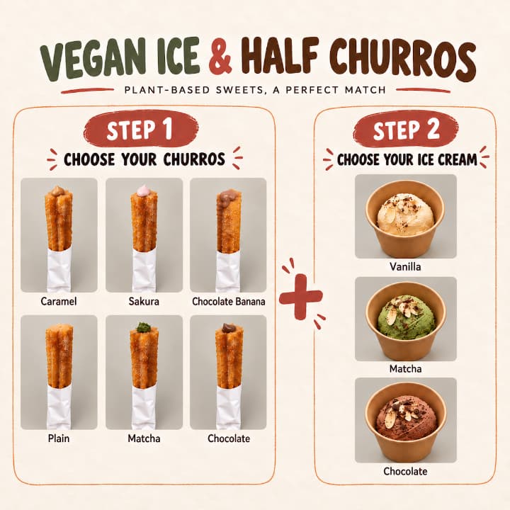 ビーガンアイス&ハーフチュロス｜浅草のヴィーガンチュロス専門店 Vegan Churros ~G'DAY~